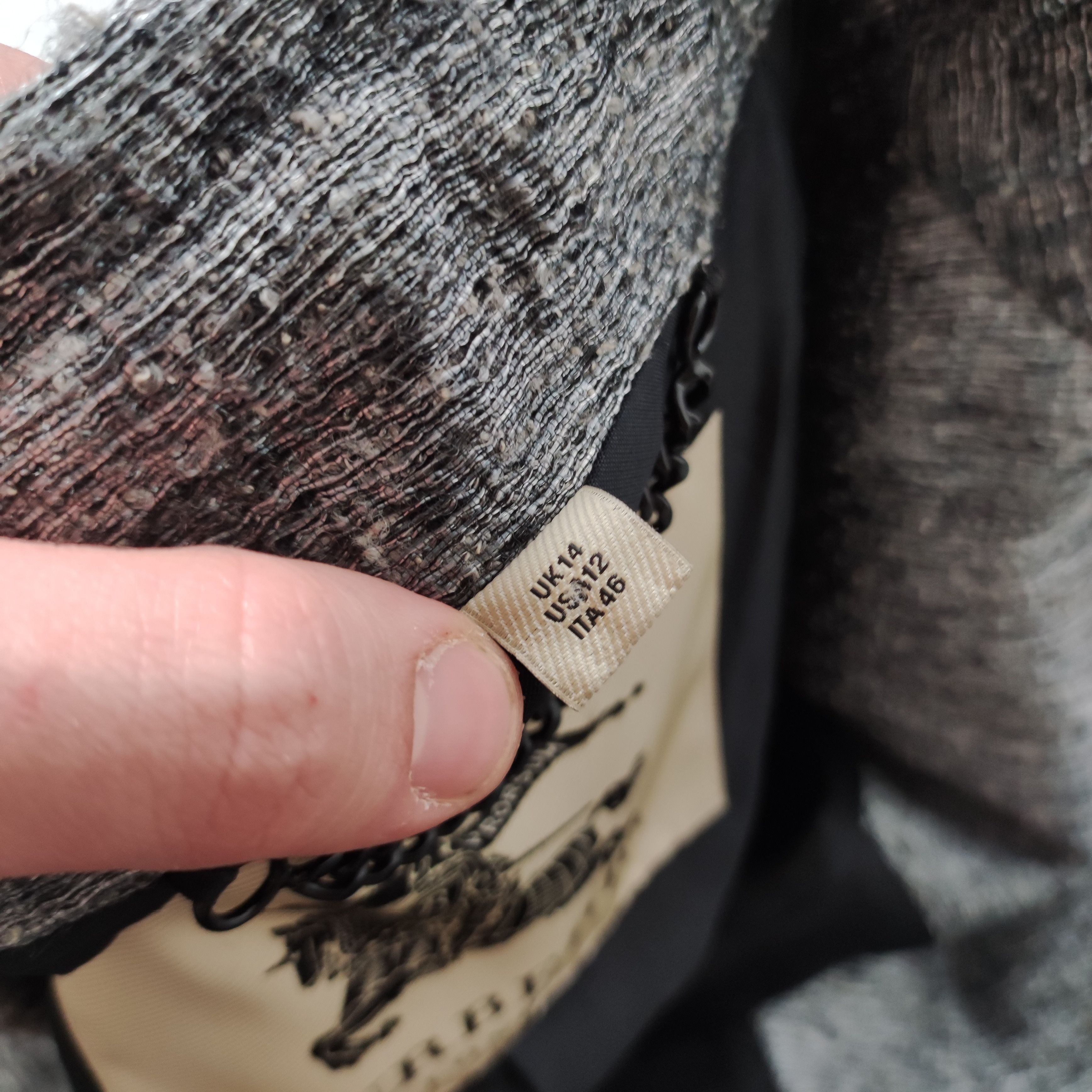 Burberry × Burberry Prorsum RARE Burberry London Main Line Gray Long Distressed Coat Size L / US 10 / IT 46 - 8 Thumbnail
