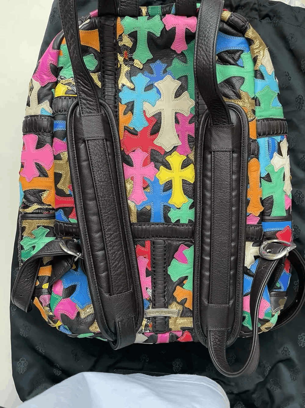 Chrome Hearts Chrome Hearts Multicolor Cross Patch Backpack Bag Size ONE SIZE - 9 Thumbnail