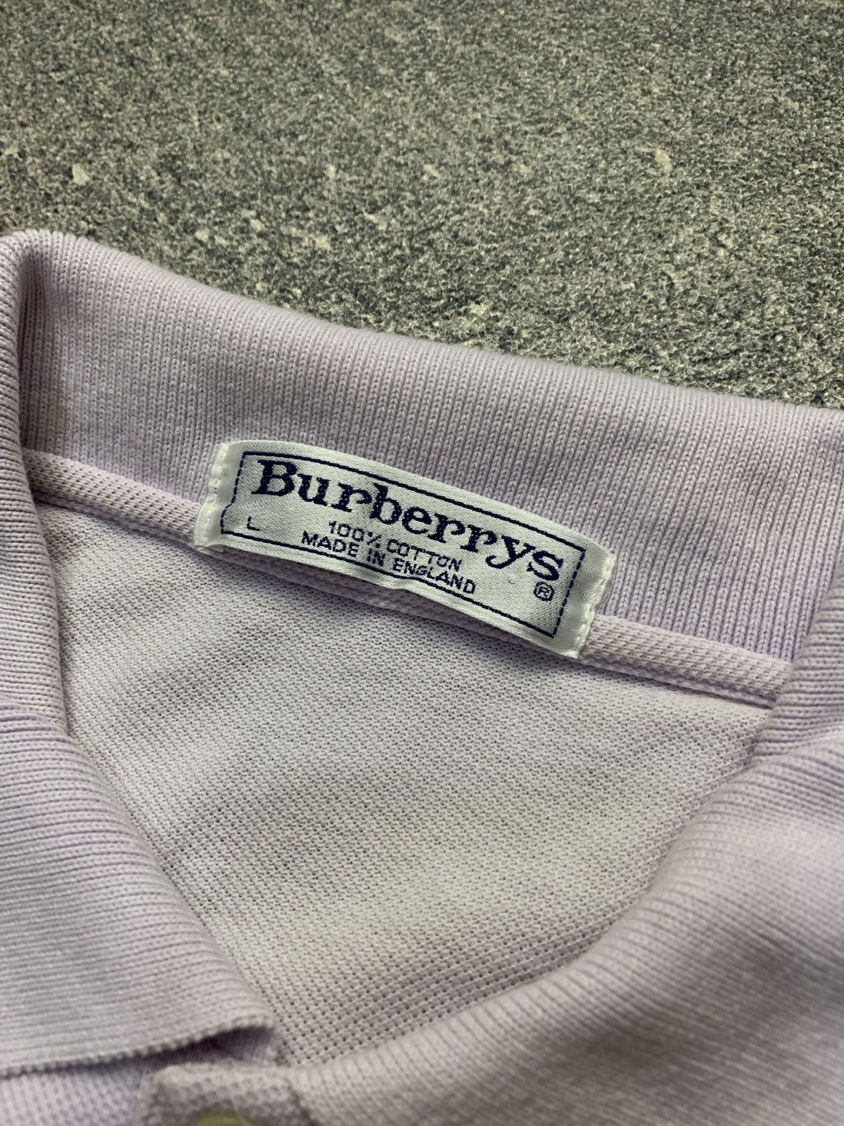 Burberry 🐍 Vintage Burberrys - Polo Shirt Size US L / EU 52-54 / 3 - 3 Thumbnail