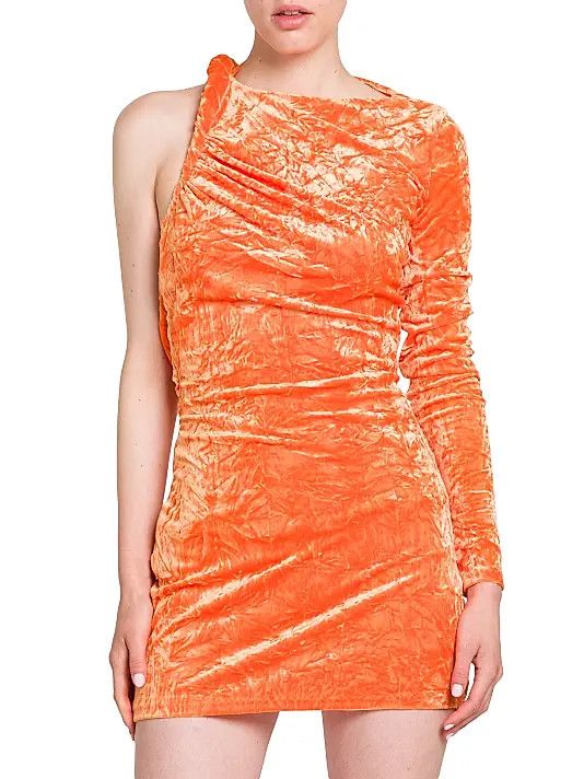 Versace o1y0226 Mini Dress in Orange Size M / US 6-8 / IT 42-44 - 2 Thumbnail