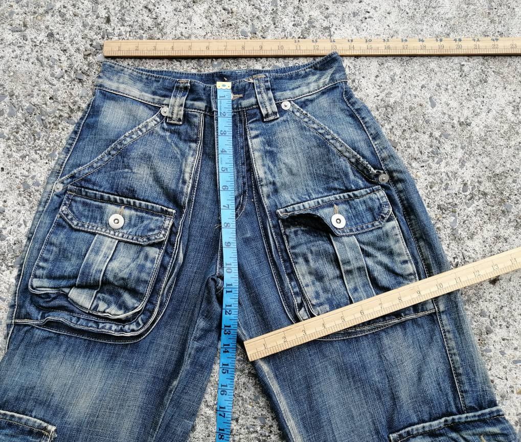 Japanese Brand Ingalls Multipockets Cargo Denim Jeans Size US 26 / EU 42 - 2 Thumbnail