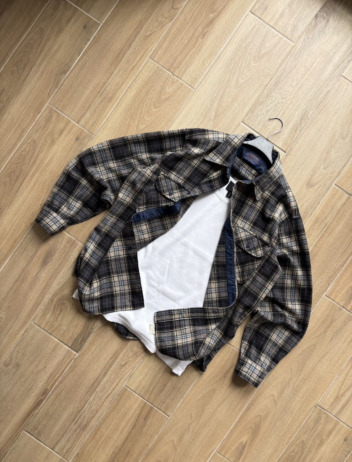 Pendleton Vintage Pendleton Virgin Wool Plaid Shirt Jacket Made in USA Size US L / EU 52-54 / 3 - 7 Thumbnail