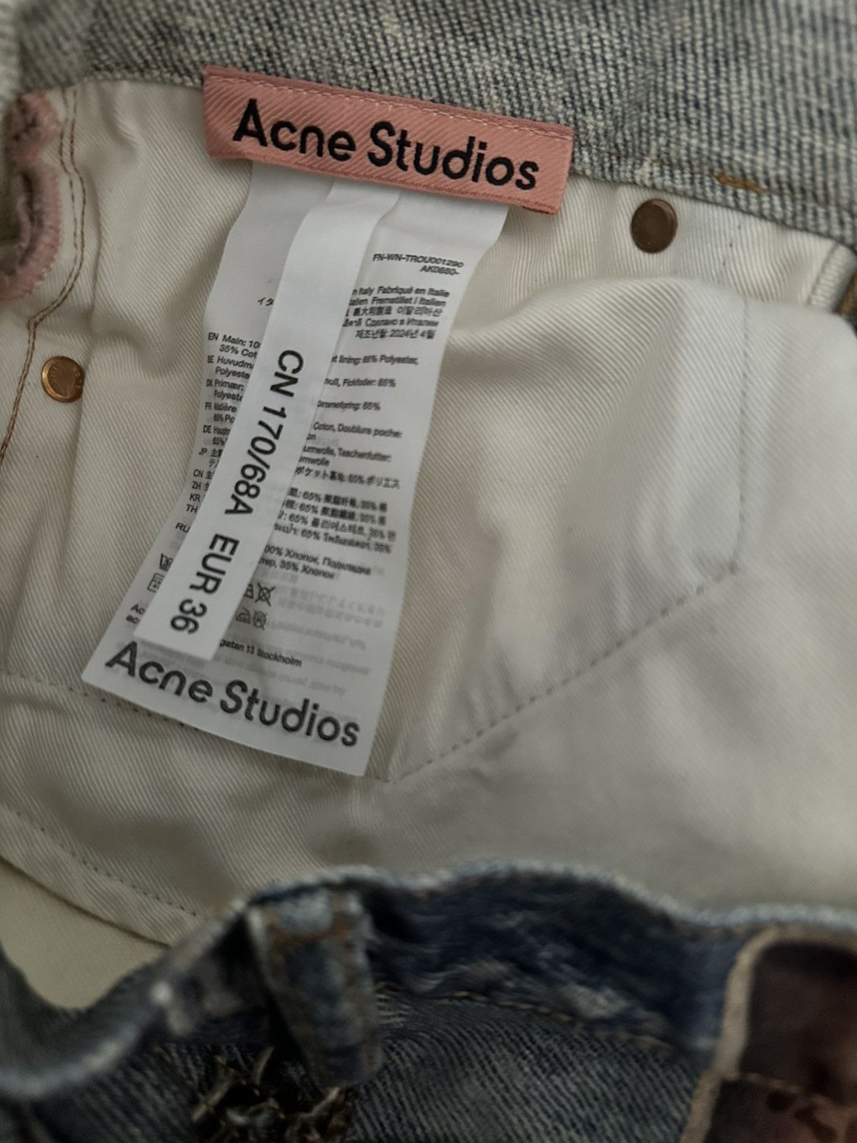 Acne Studios Acne Studios Trompe L’oeil Denim Size US 28 / EU 44 - 7 Thumbnail