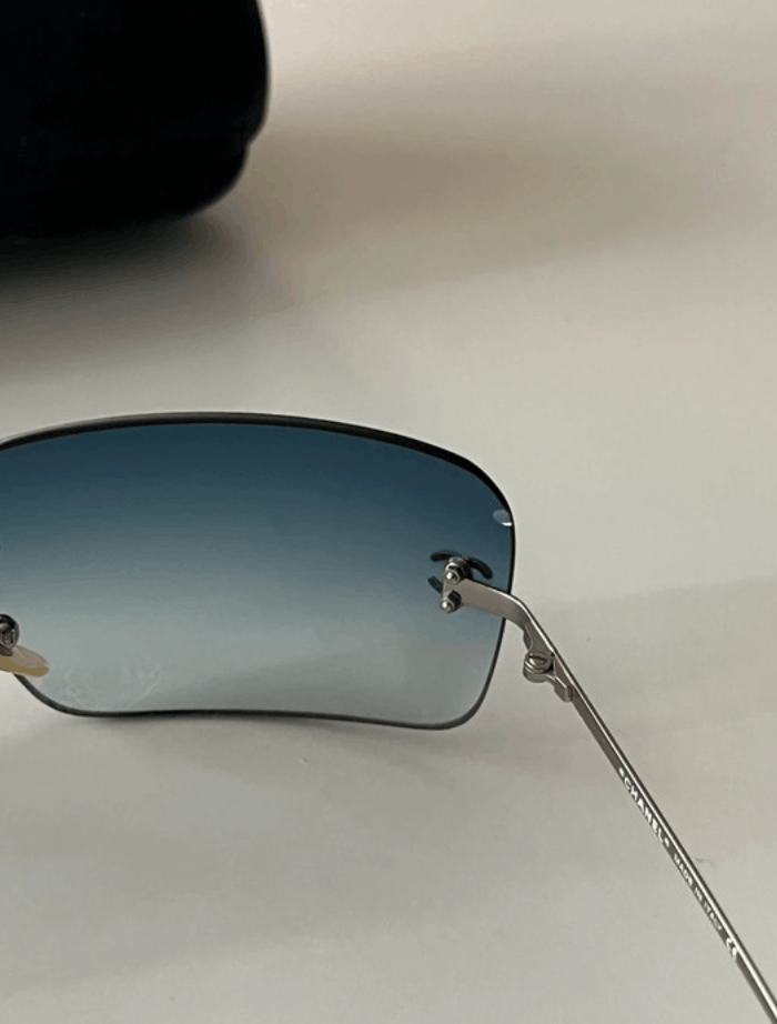 Chanel CHANEL Sunglasses 4017 Rimless Rhinestone Vintage Size ONE SIZE - 5 Thumbnail
