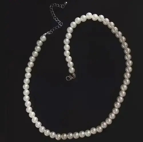 Jewelry × Vintage Pearl Necklace Casual Chain Jewelry Classic Imitation Bead Size ONE SIZE - 2 Thumbnail