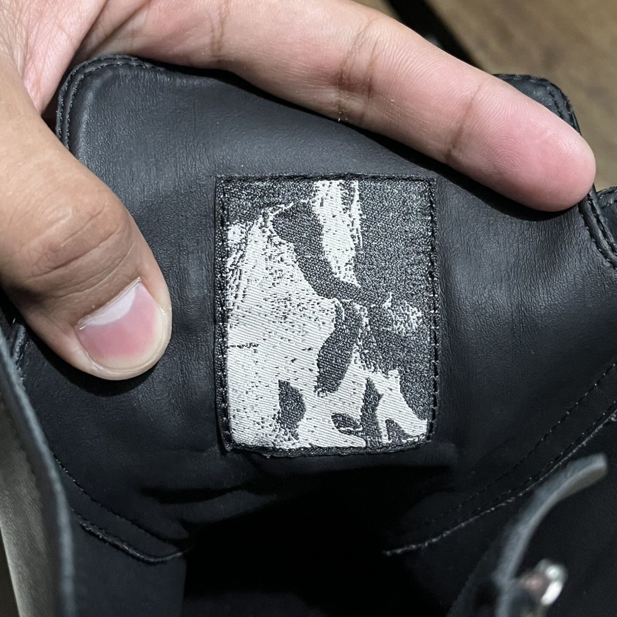 Rick Owens Rick Owens leather ramones sneaker Size US 12 / EU 45 - 10 Thumbnail