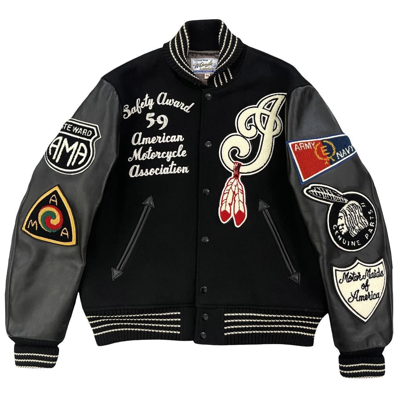 Whitesville Whitesville Indian Motorcycle Varsity Jacket Size US L / EU 52-54 / 3 - 1 Thumbnail