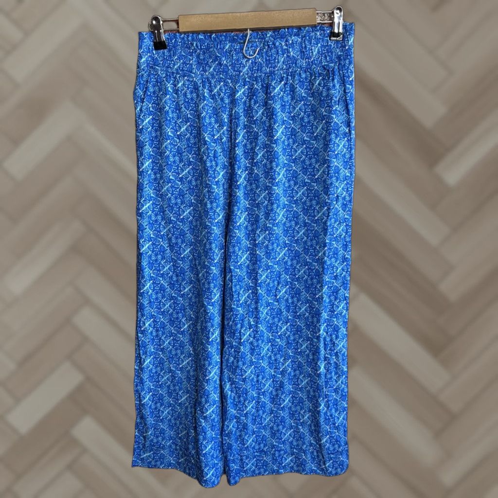 Vintage Caribbean Joe Women’s Pants S Beach Floral Wide-Leg Pockets Casual Travel Size 28" / US 6 / IT 42 - 1 Thumbnail