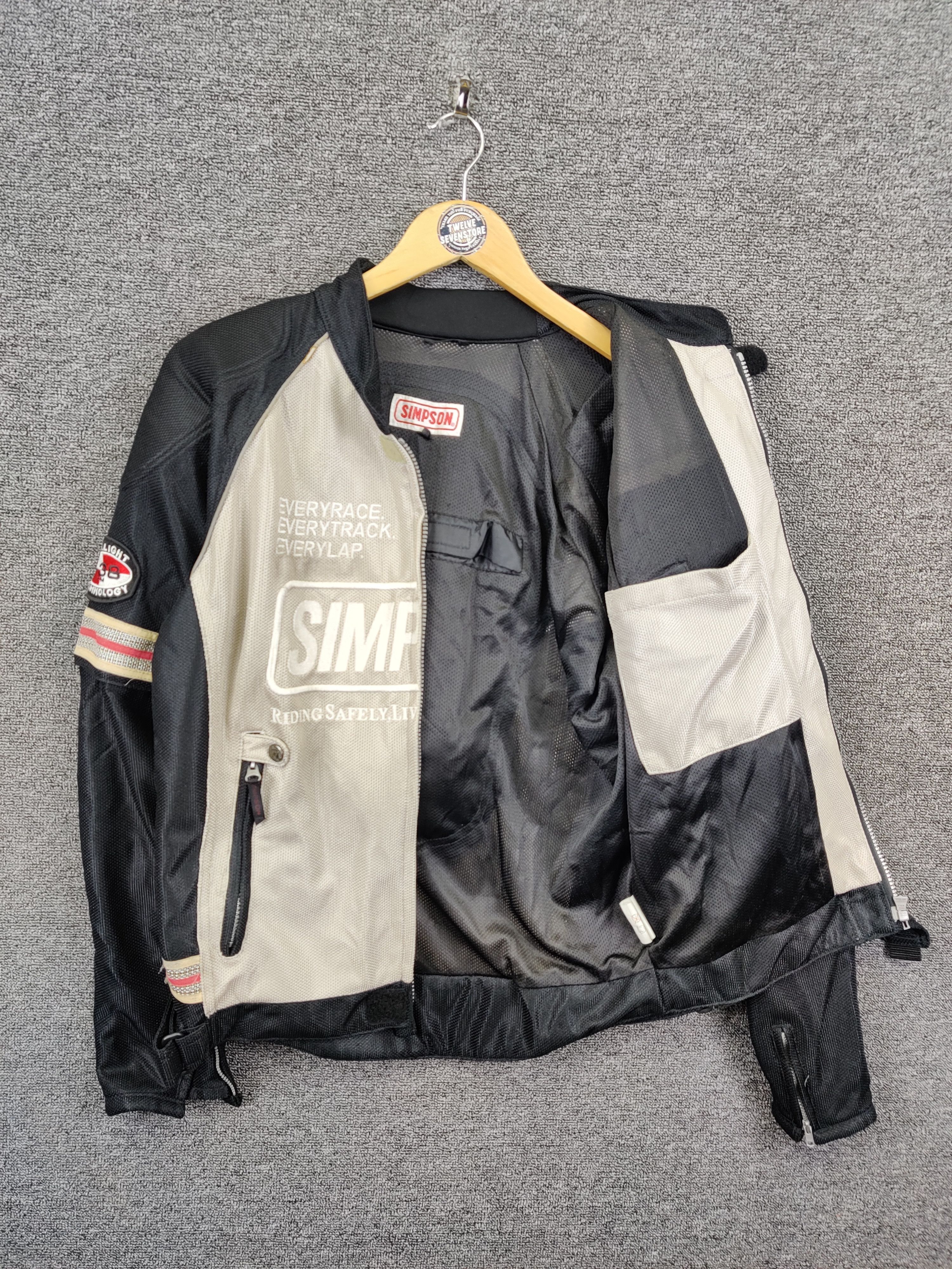 Vintage Vintage Simpson Racing Bikers Motorcycle Jacket Size US L / EU 52-54 / 3 - 7 Thumbnail