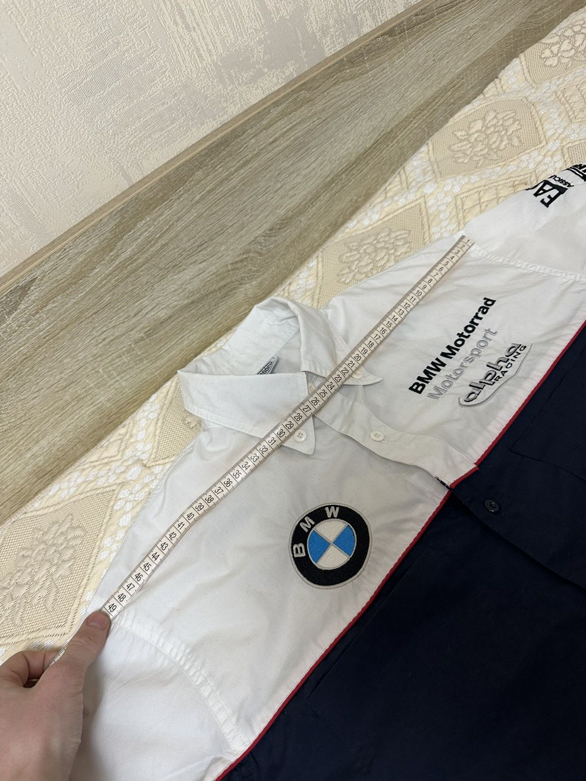 BMW 🔥 Vintage BMW Motorrad Motorsport Alpha Racing Shirt F1 Size US XL / EU 56 / 4 - 9 Thumbnail