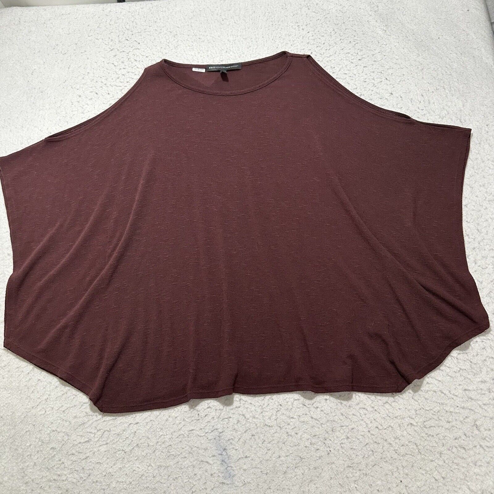 White House Black Market White House Black Market Small Oversized Blouse Purple Top Size S / US 4 / IT 40 - 1 Thumbnail