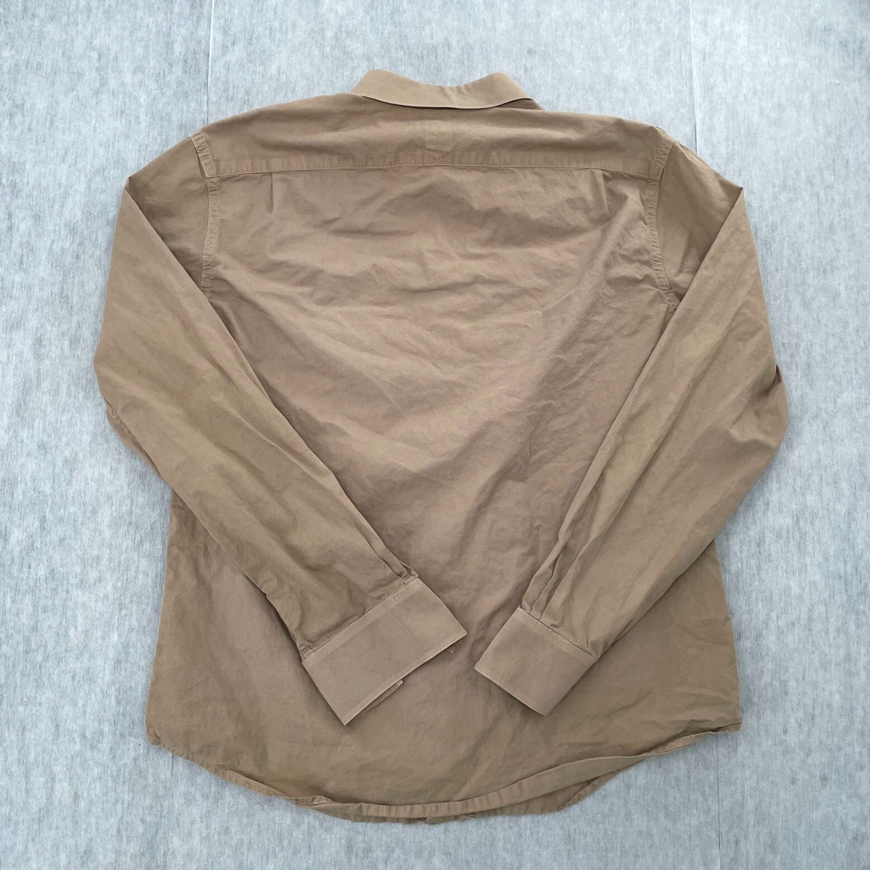 Vince Vince Button-Up Shirt Men Large Brown Cotton Long Sleeve Preppy Made in USA Size US L / EU 52-54 / 3 - 2 Thumbnail