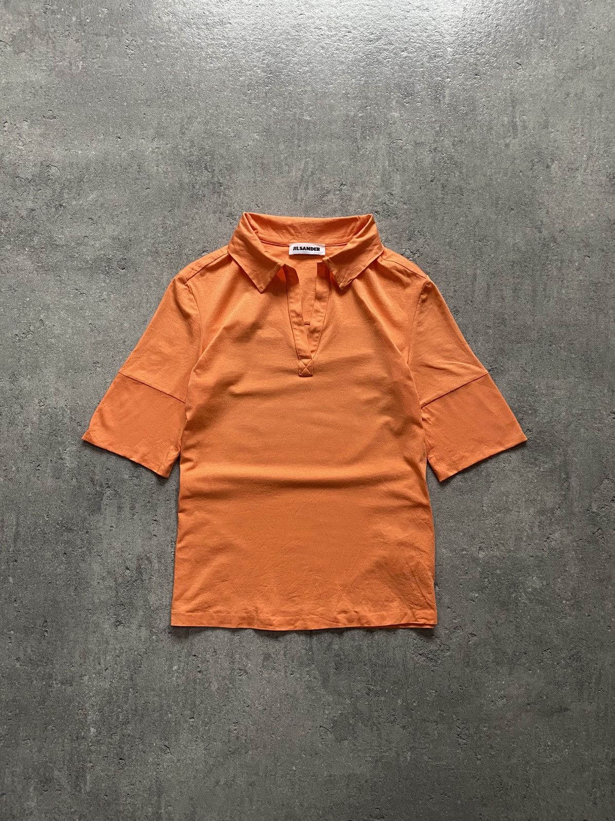 Jil Sander Jil Sander Minimalist Orange Shirt Size L / US 10 / IT 46 - 1 Thumbnail