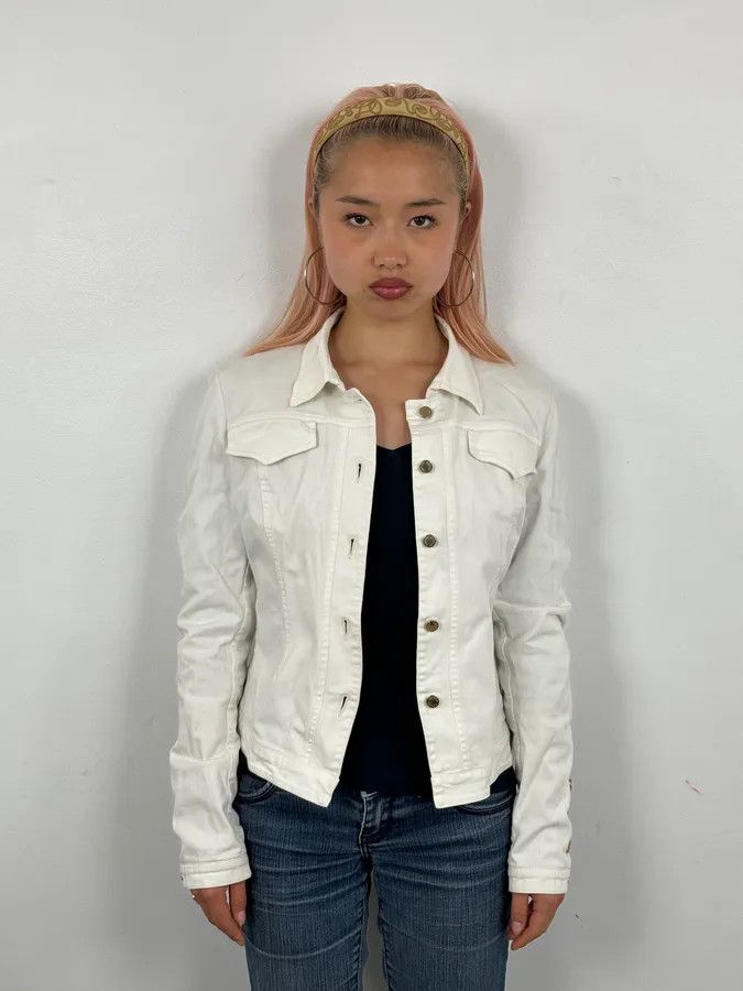 Roberto Cavalli AW2001 Roberto Cavalli White & Leopard Patchwork Jacket Size S / US 4 / IT 40 - 3 Thumbnail