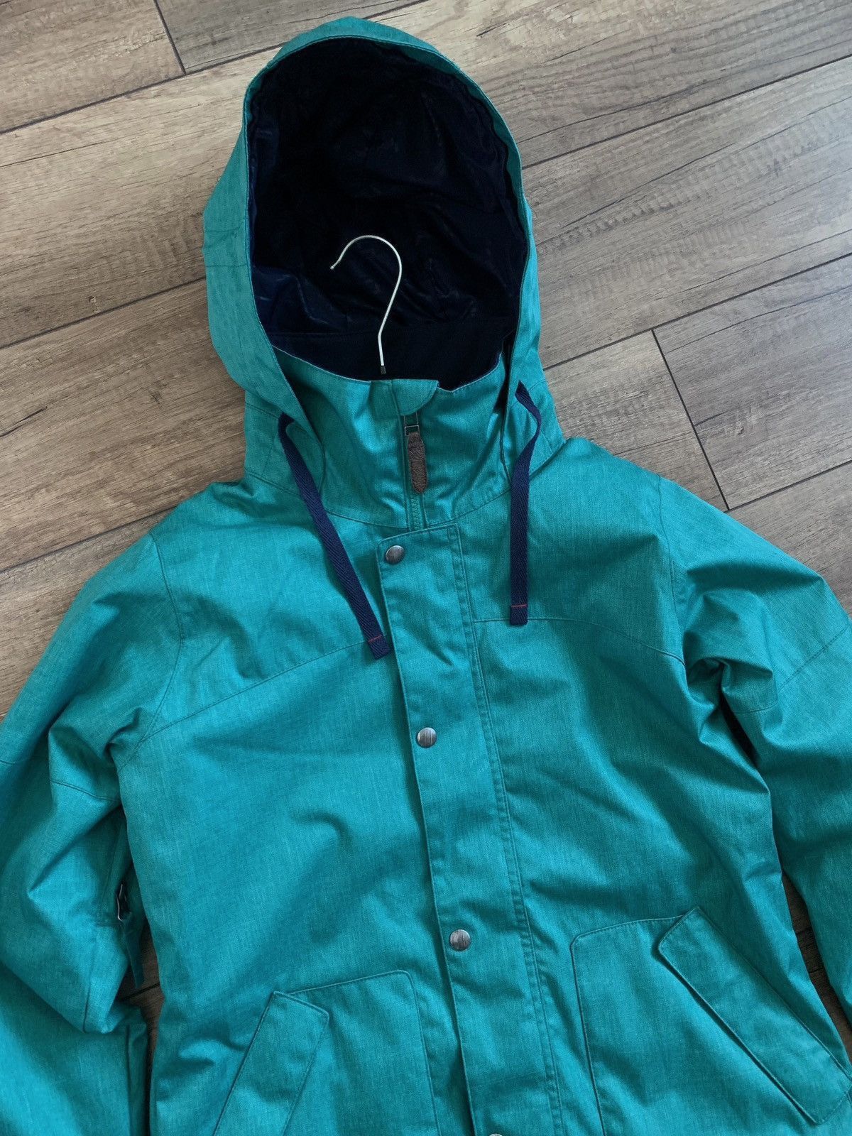 Burton Burton Dryride Womens Blue Hooded Snowboarding Ski Jacket Size M / US 6-8 / IT 42-44 - 2 Thumbnail