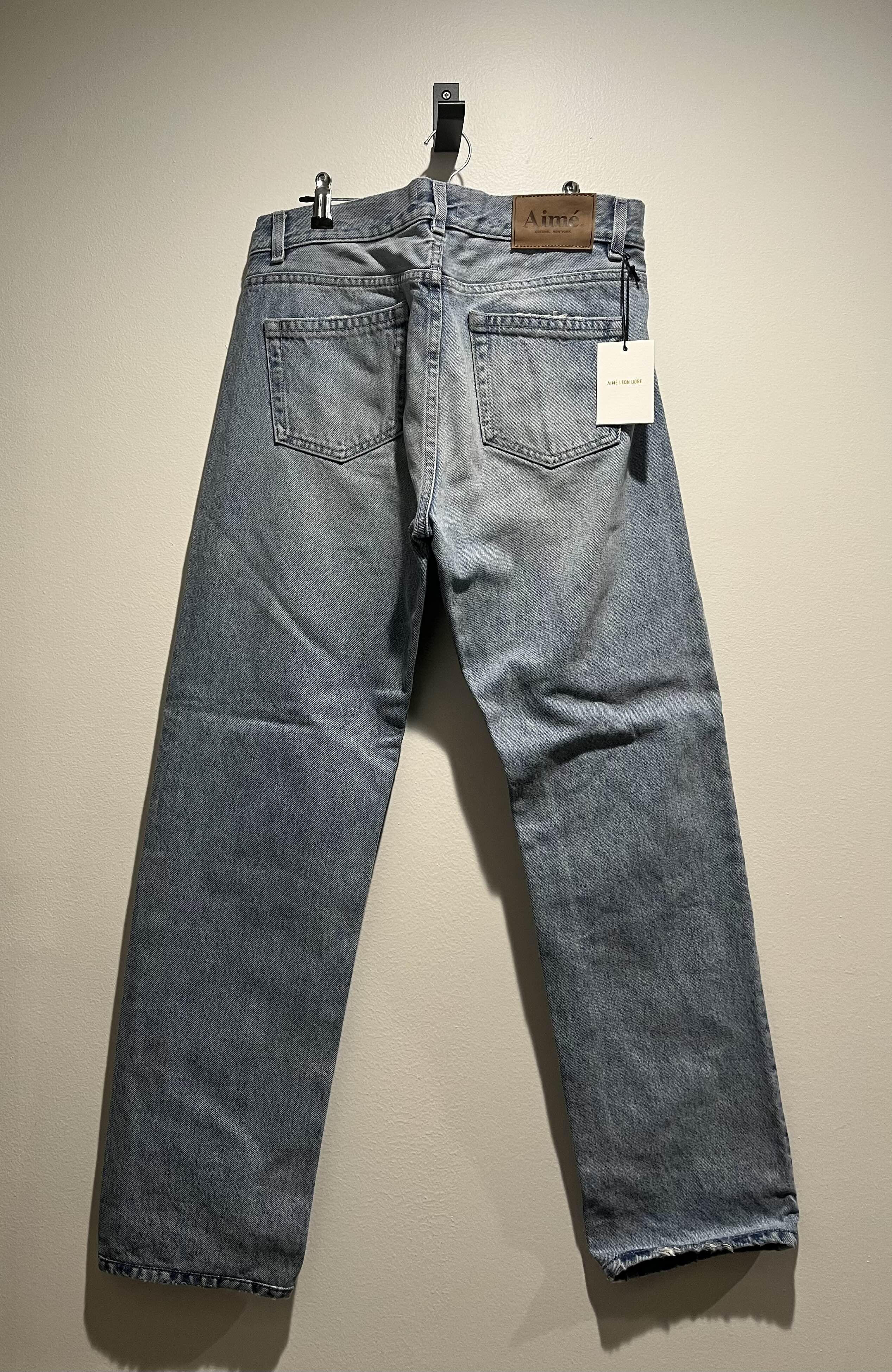 Pre-owned Aimé Leon Dore Straight Fit Denim In Blue