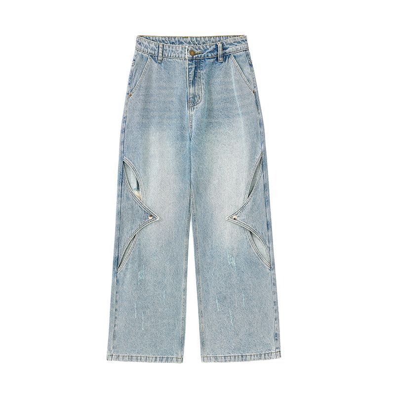 Japanese Brand American-style patchwork baggy ripped jeans Size US 32 / EU 48 - 4 Thumbnail