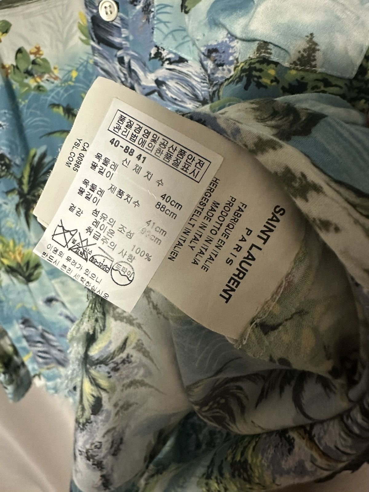 Saint Laurent Paris Saint Laurent Paris x Hedi Slimane SS16 Hawaiian Shirt Size US M / EU 48-50 / 2 - 7 Thumbnail