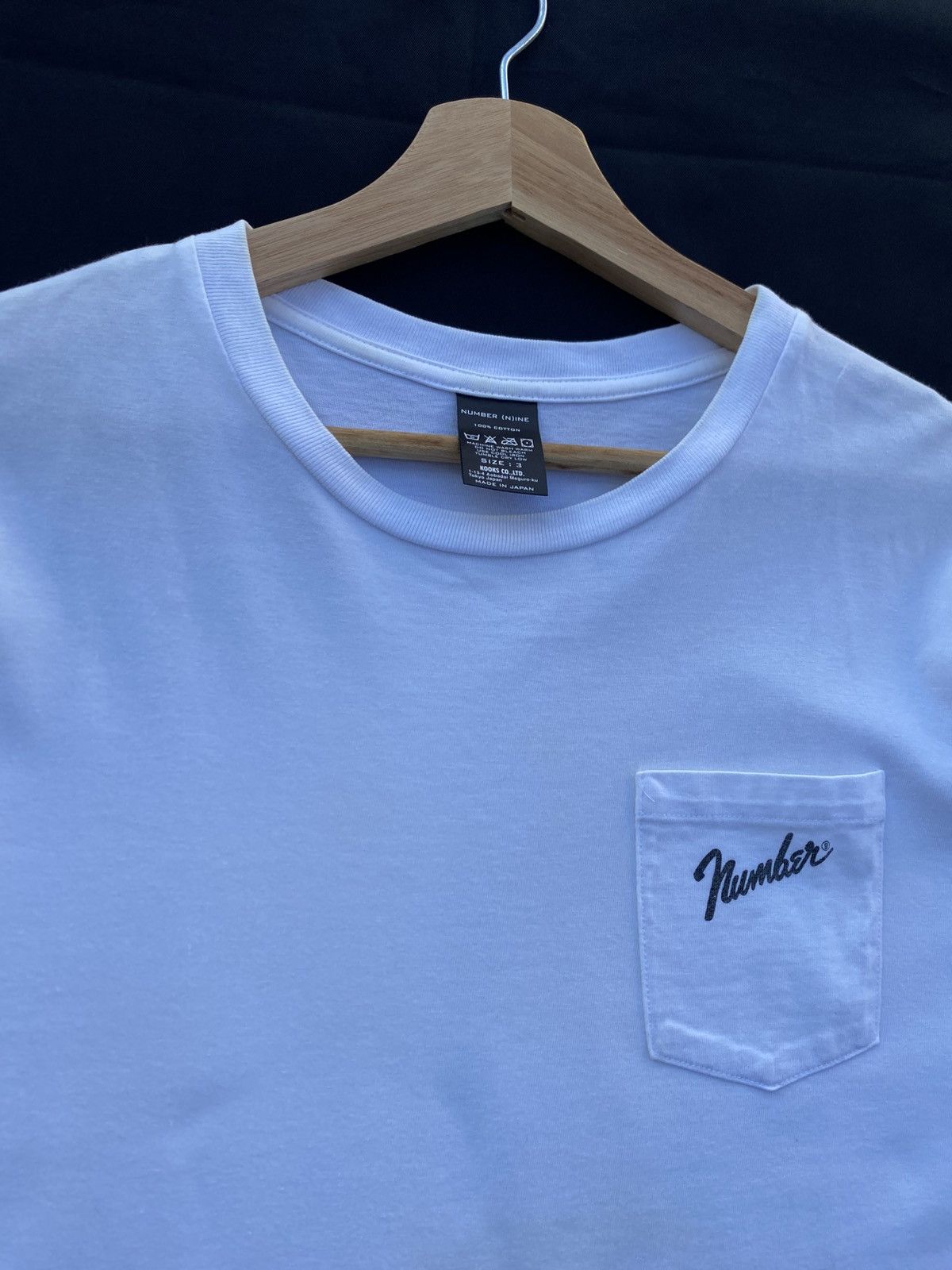 Number (N)ine Rare Number Nine Takahiromiyashita Small Logo Pocket Tee Size US M / EU 48-50 / 2 - 8 Thumbnail