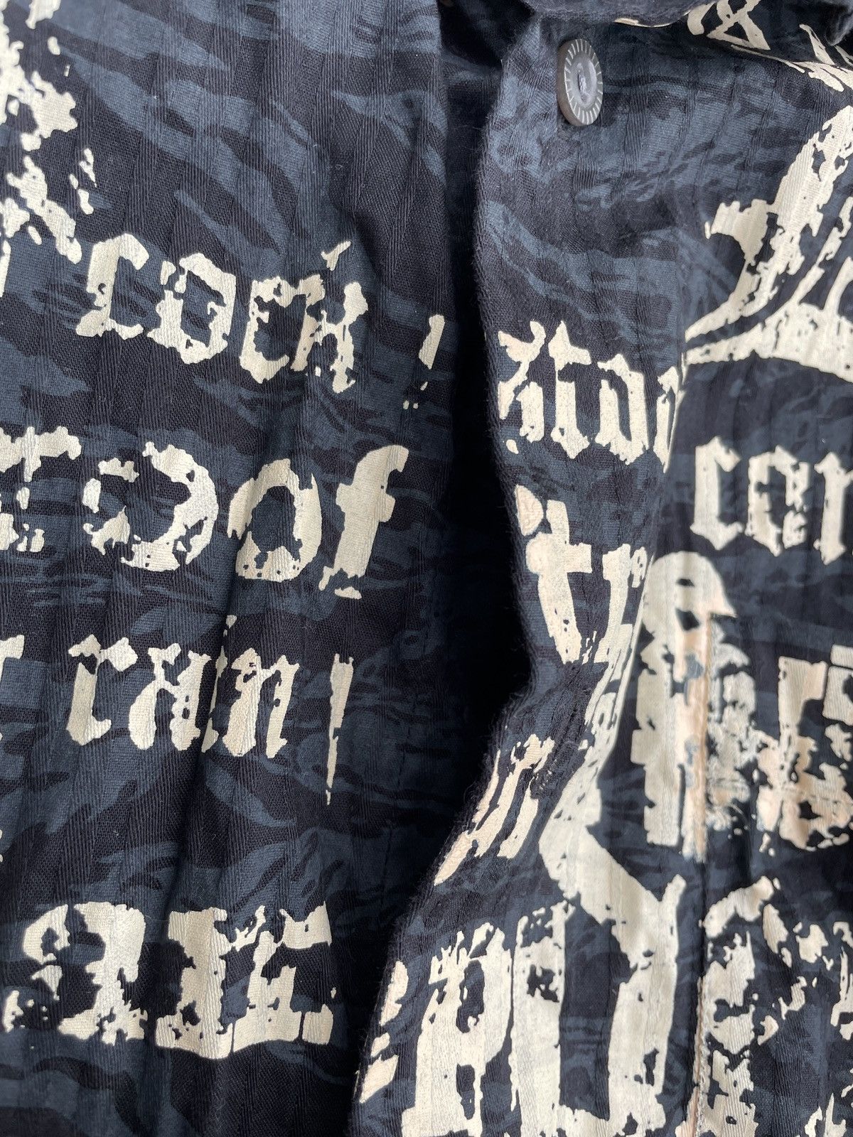 If Six Was Nine 2000s Japanese archive Vkei Poem Camo Shirts Gyaruo Size US S / EU 44-46 / 1 - 8 Thumbnail