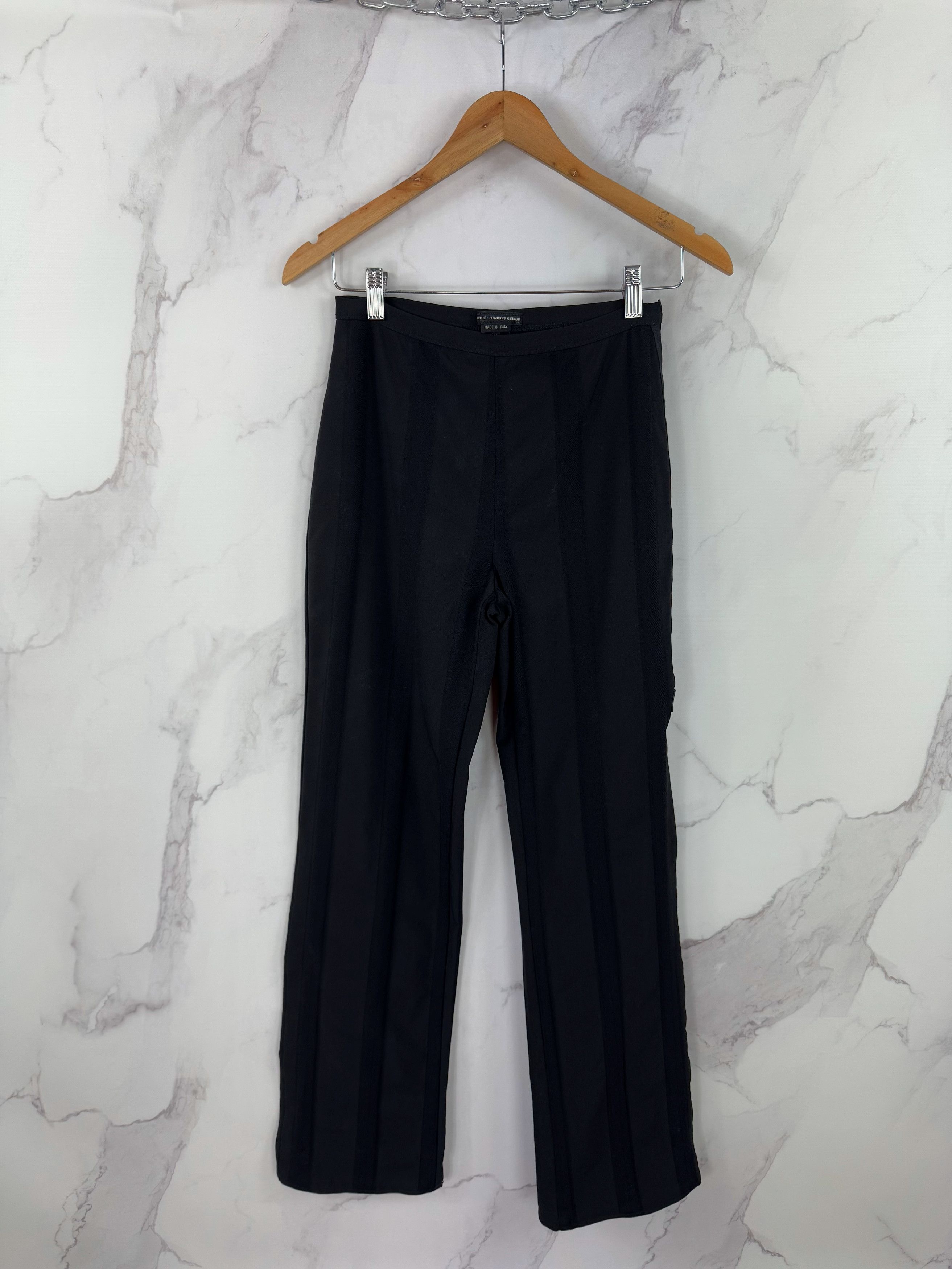 Marithe + Francois Girbaud Marithe Francois Girbaud SPQR City Black Track Pants Italian Size 27" / US 4 / IT 40 - 1 Thumbnail