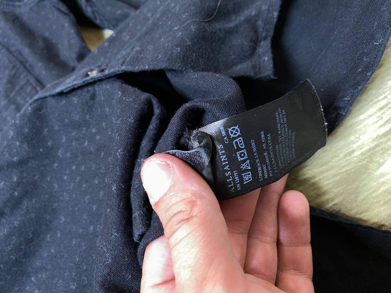 Allsaints Allsaints Shirt Button-up Long Sleeve Logo Size US L / EU 52-54 / 3 - 4 Thumbnail