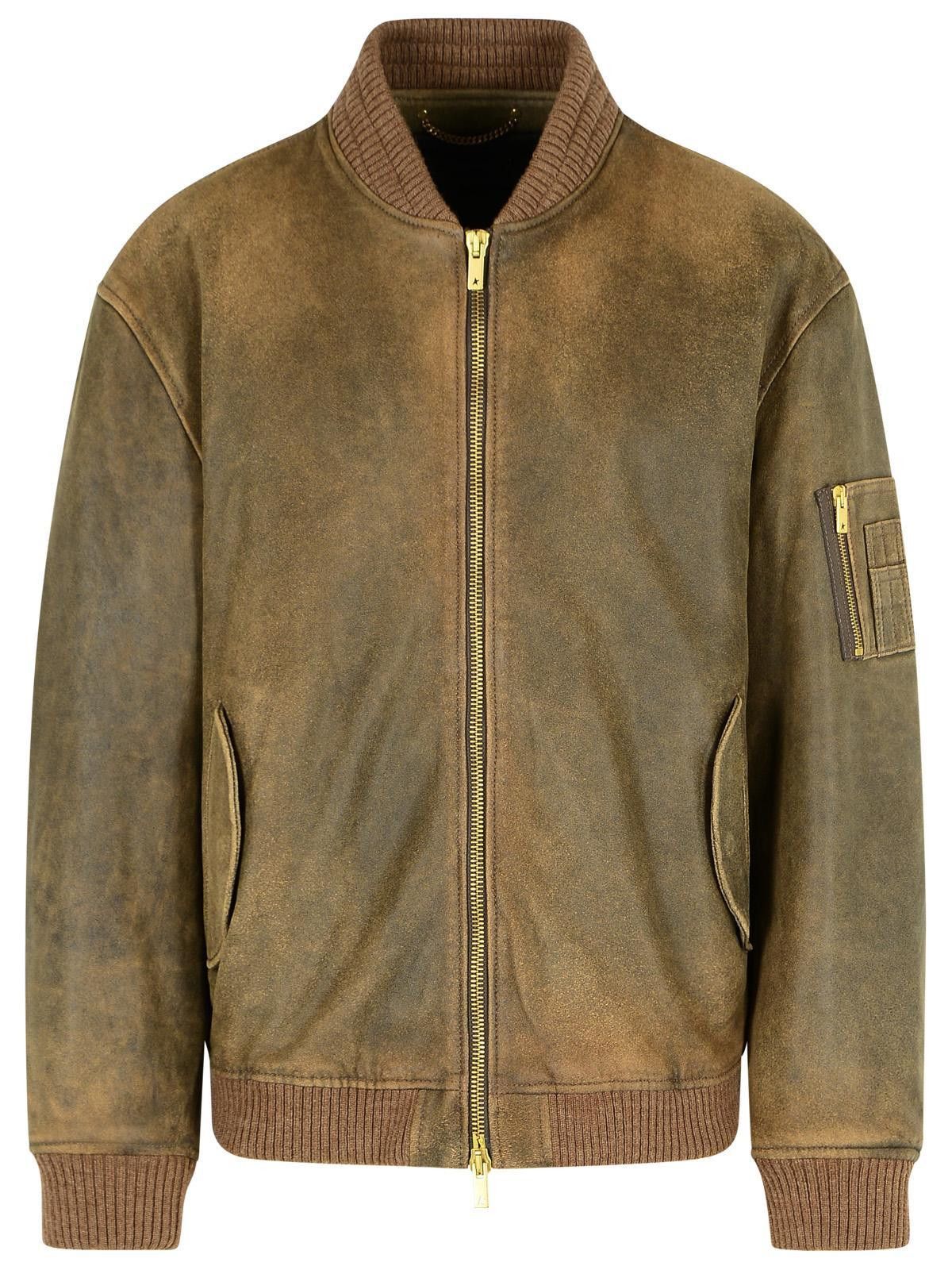 Golden Goose GOLDEN GOOSE Brown Leather Jacket Size US L / EU 52-54 / 3 - 1 Thumbnail