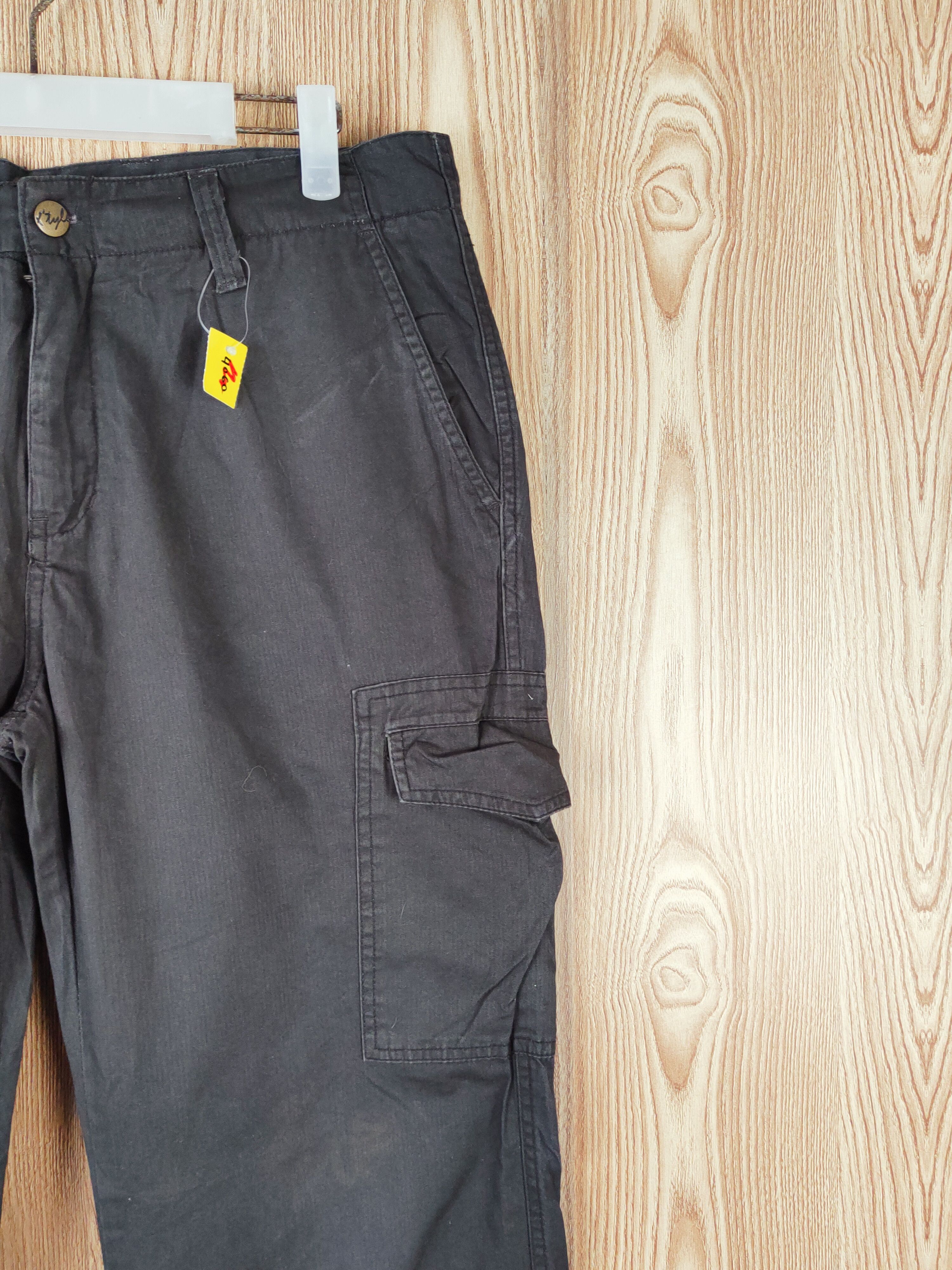 Japanese Brand X'tyle Dark Brown Multipocket Tactical Cargo Pants #W436 Size US 33 - 5 Thumbnail