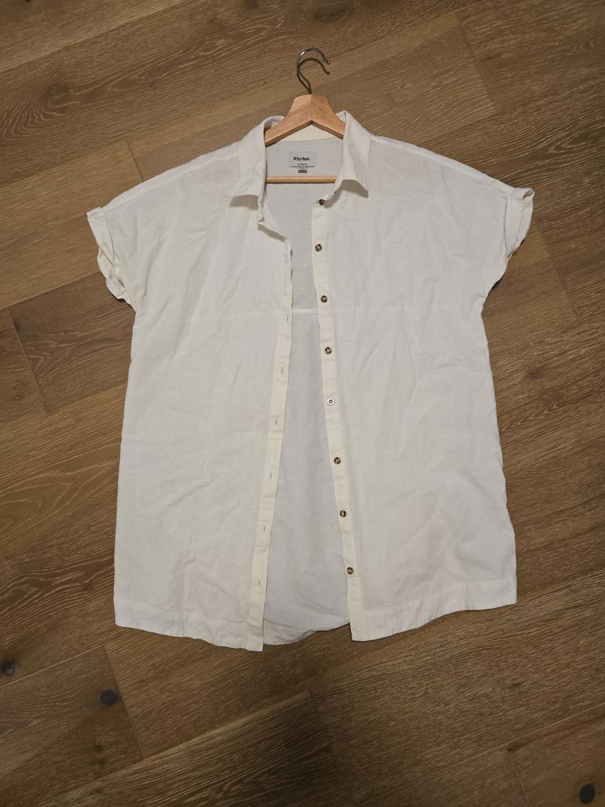 Rhythm Rhythm. Oversized Button Down Shirt Dress Cover up for Beach Size S / US 4 / IT 40 - 1 Thumbnail