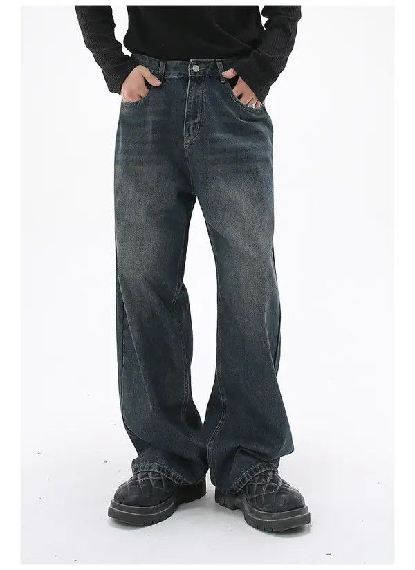 Japanese Brand Kizuki x Kino Japanese retro washed loose straight jeans Size US 32 / EU 48 - 3 Thumbnail