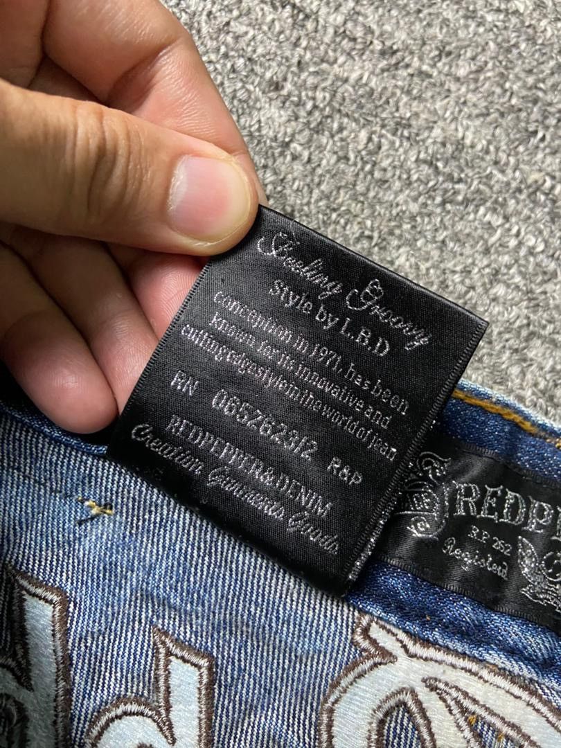 Japanese Brand 🔥Vintage RED PEPPER Distressed Denim Jeans🔥 (136) Size US 34 / EU 50 - 8 Thumbnail