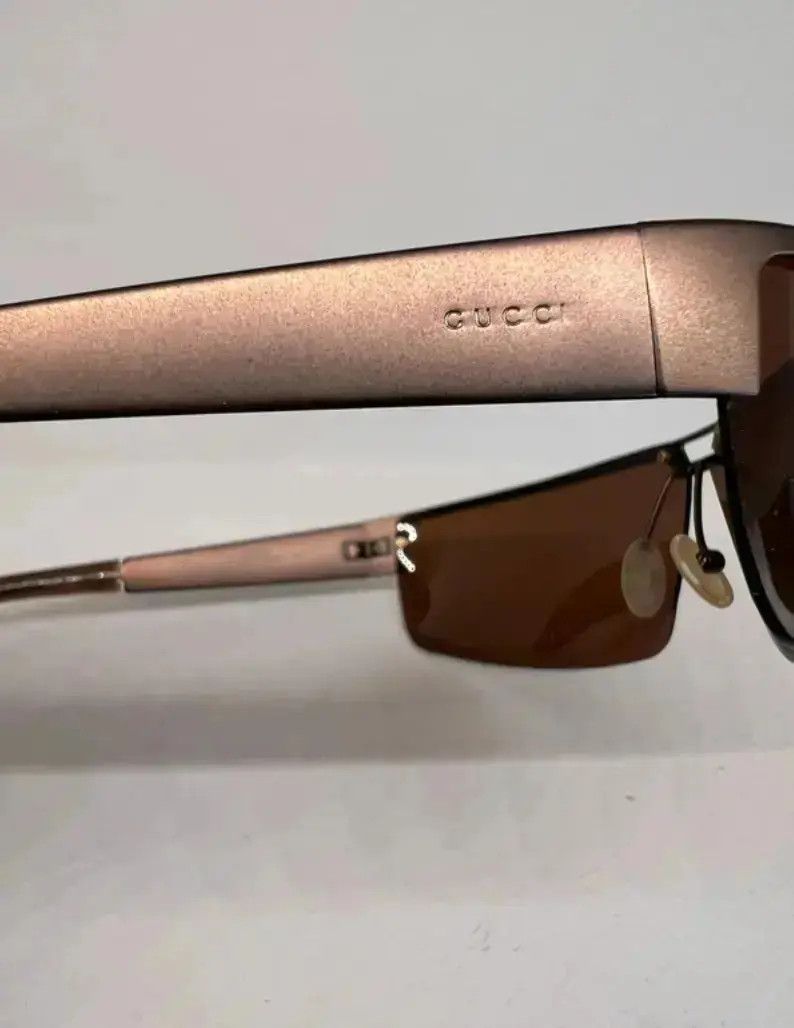 Gucci GUCCI Sunglasses Wrap Shield Sport Mask GG Vintage Size ONE SIZE - 3 Thumbnail