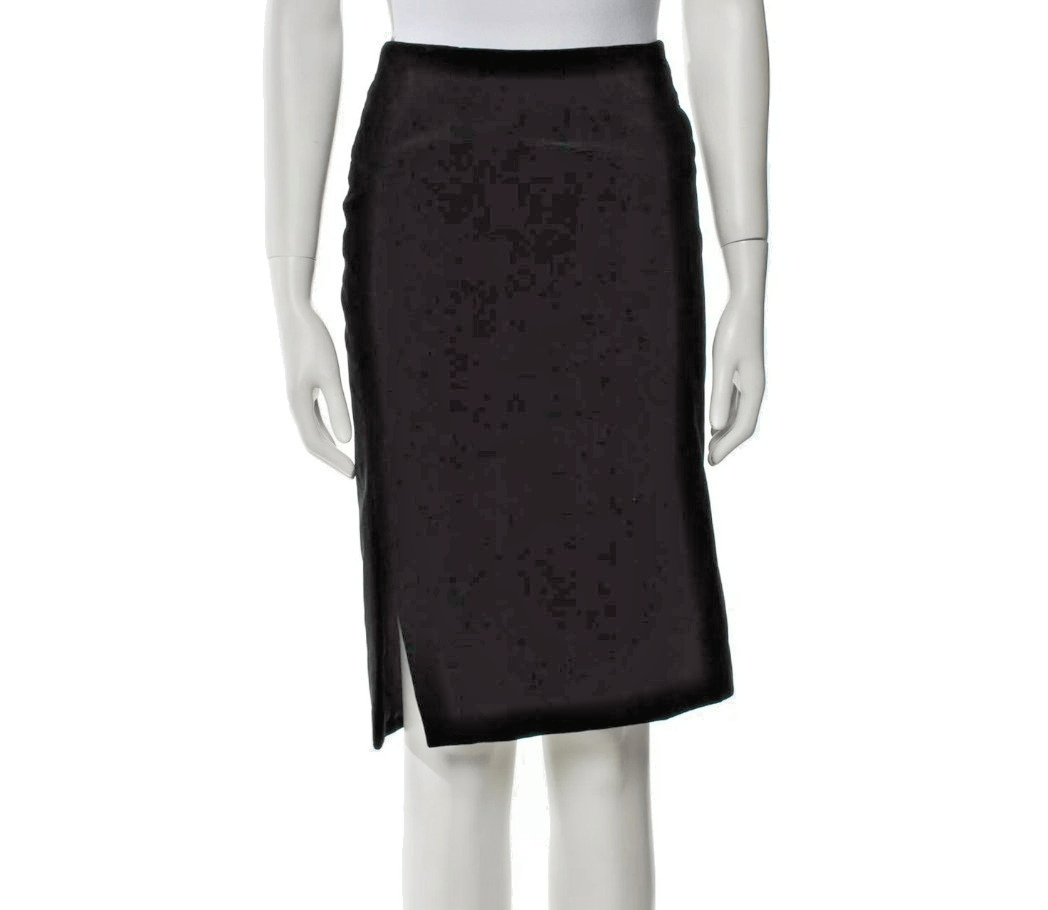Tom Ford Tom Ford Zip Skirt 8US | 44 IT 100% Cotton Black Slim Fit D Size 30" / US 8 / IT 44 - 1 Thumbnail