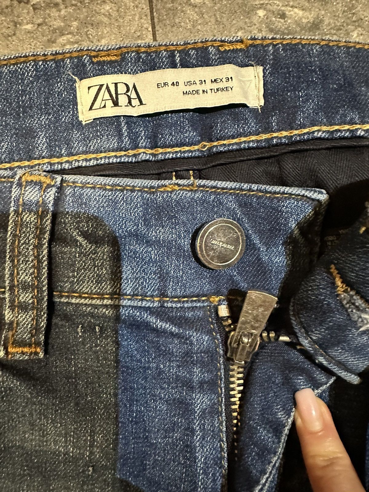 Zara Zara Men’s Slim Jeans Blue Size 31 Size US 31 - 10 Thumbnail