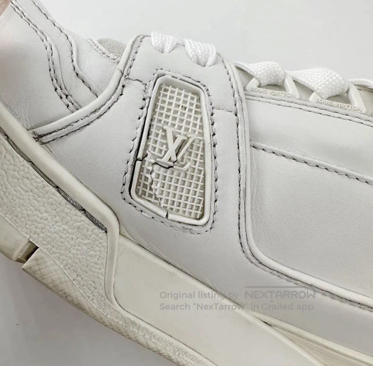 Louis Vuitton White Low. Size US 9 / EU 42 - 8 Thumbnail