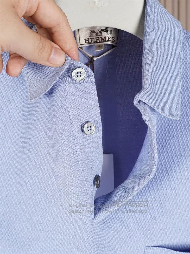 Hermes Hermes 2025 Spring-Summer Men's Light Grayish Blue Short S Size US S / EU 44-46 / 1 - 3 Thumbnail