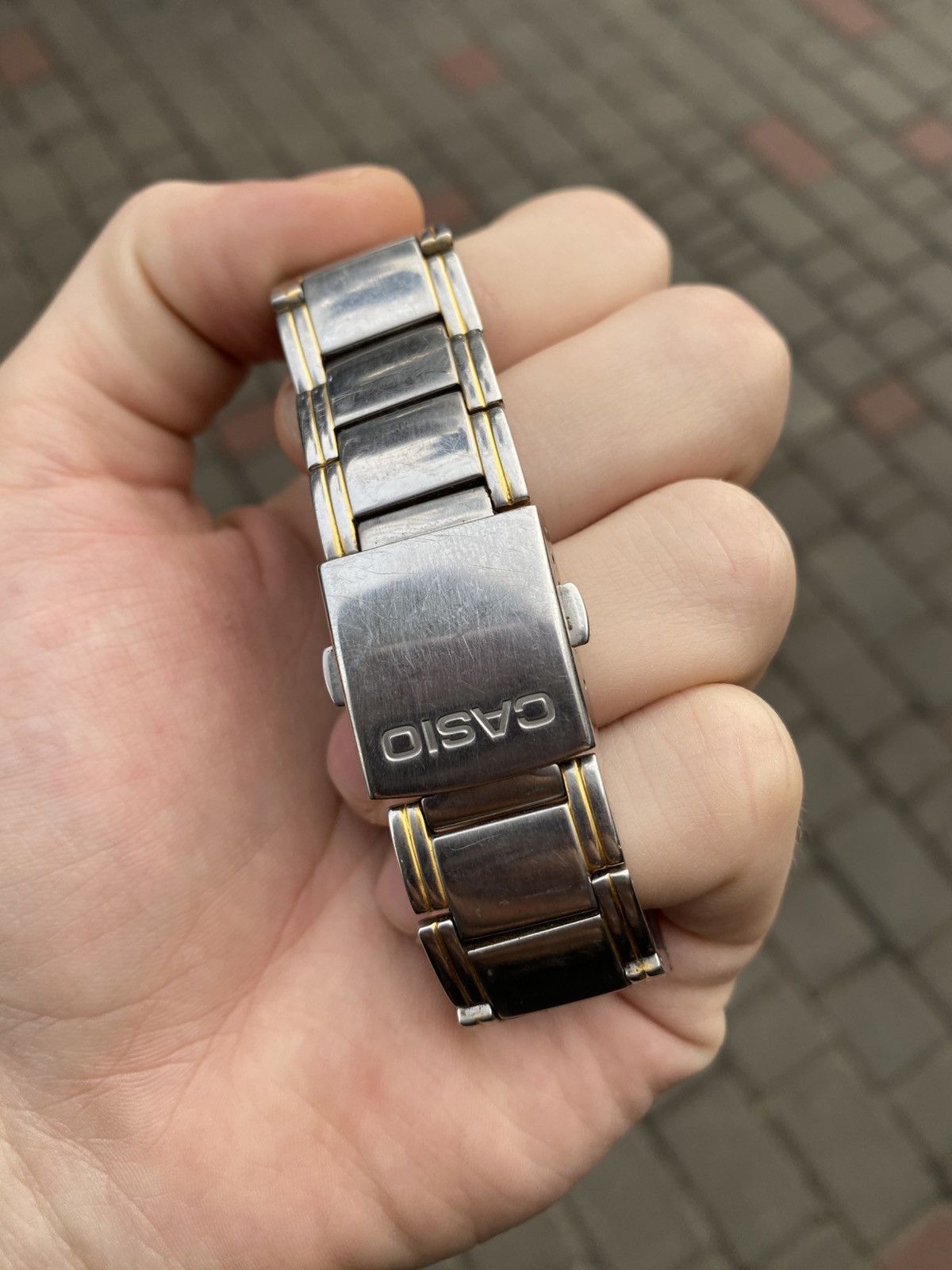 Japanese Brand CASIO BEM-100 Beside Rare Y2K Avant-Garde Rectangular Steel Size ONE SIZE - 6 Thumbnail