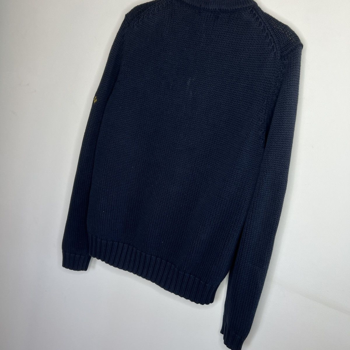 Polo Ralph Lauren × Ralph Lauren × Vintage Vintage Ralph Lauren Chunky Heavy Knit Jacket Zip Jumper Y2K Size US L / EU 52-54 / 3 - 10 Thumbnail