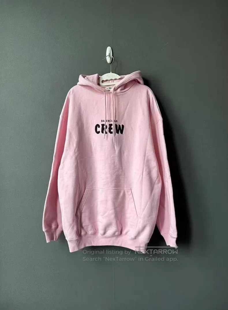 Balenciaga Balenciaga Pink Crew Hoodie Size US XS / EU 42 / 0 - 1 Thumbnail