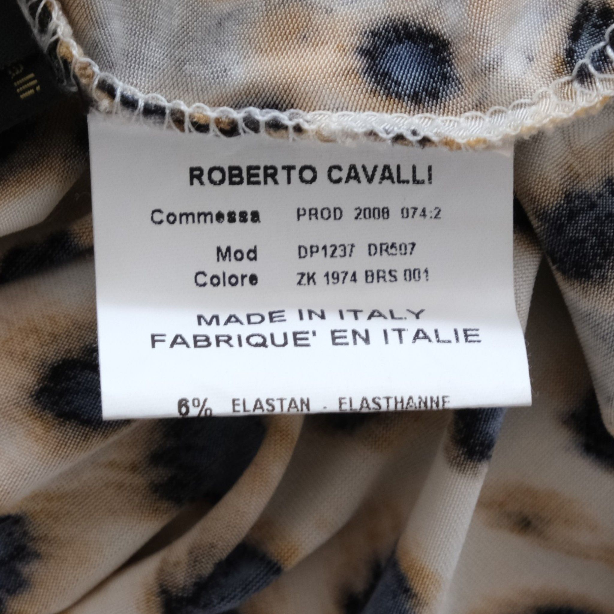 Roberto Cavalli Leopard Print Summer Dress Size L / US 10 / IT 46 - 7 Thumbnail
