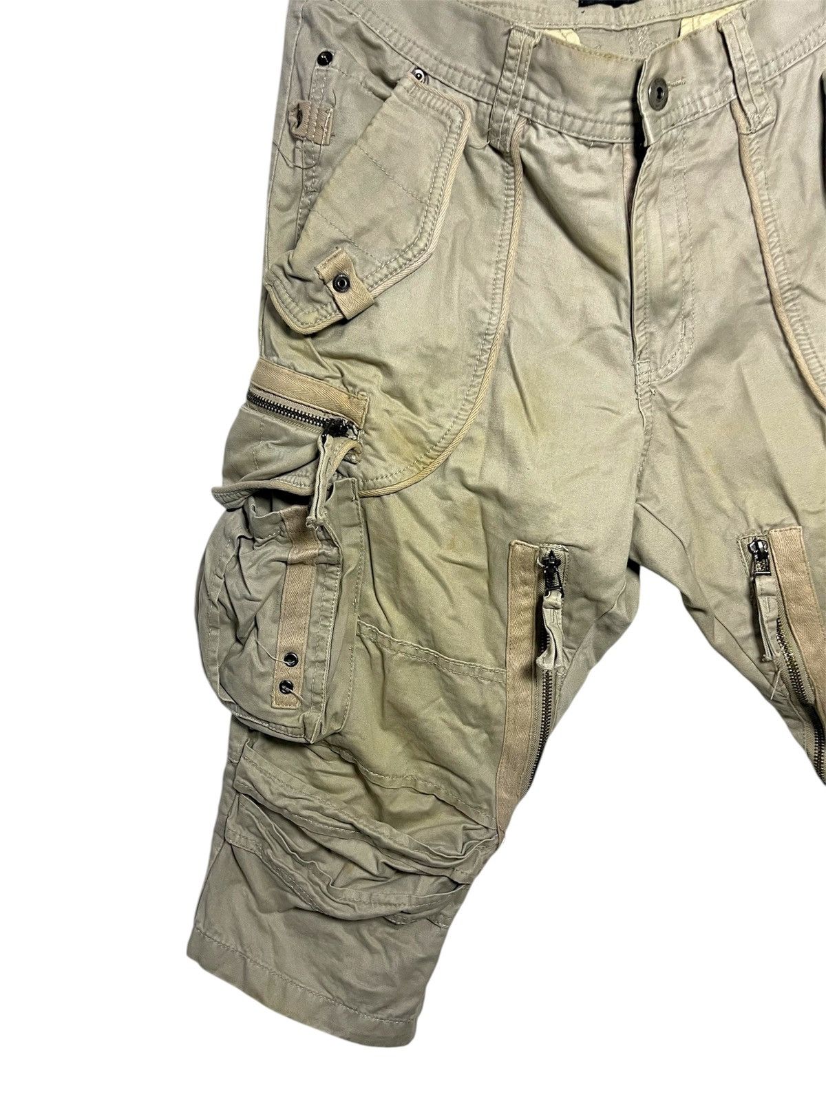 JACKROSE Vintage JACKROSE LUV MAISON Multi-Pocket Cargo Shorts Size US 33 - 3 Thumbnail