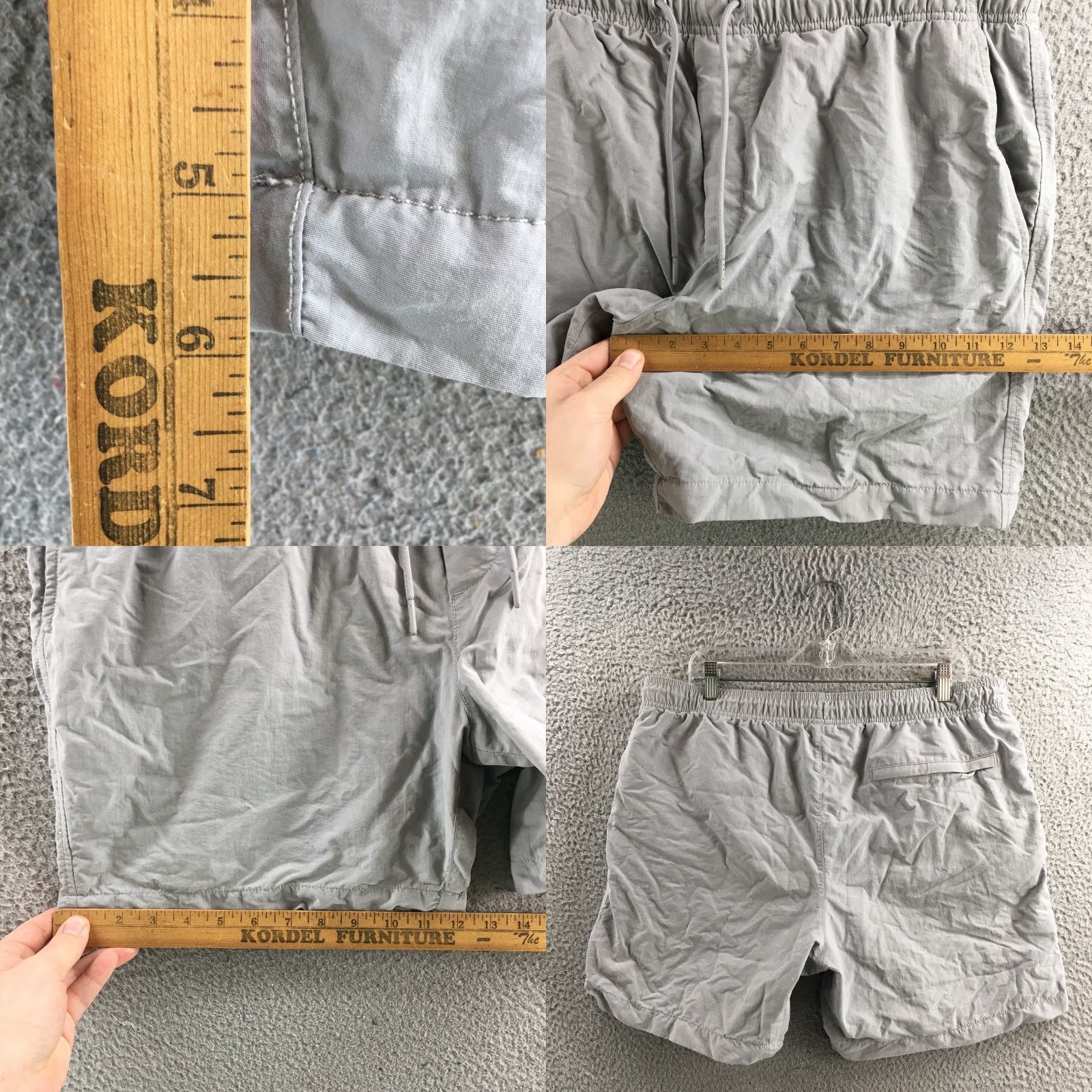 American Eagle Outfitters American Eagle Outfitters Swim Short Mens L Gray Nylon Mid Rise Drawstring Side Pocket Nylon Swim Short Mens L Gray Size US 33 - 8 Thumbnail