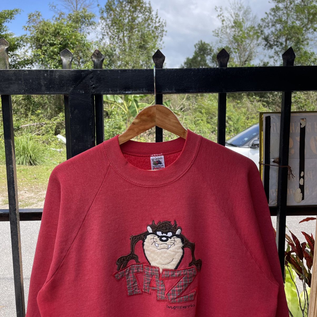 Cartoon Network 🔥Vintage 1995 Warner BrosTazmania Promo Crewneck Sweatshirts Size US M / EU 48-50 / 2 - 3 Thumbnail