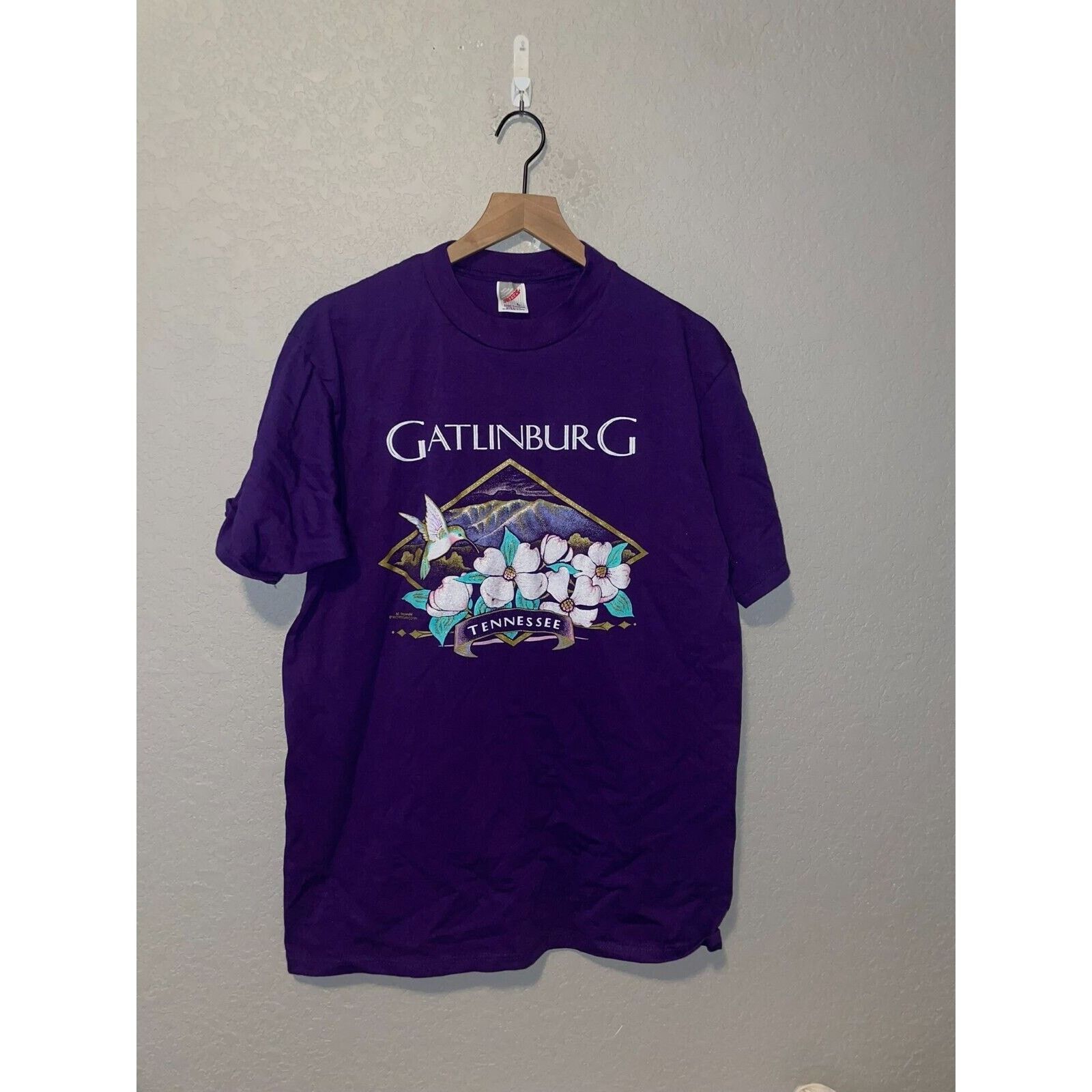 Jerzees Vintage Tennessee Shirt Jerzees Gatlinburg TN Tee VTG 90s L Size US L / EU 52-54 / 3 - 1 Thumbnail