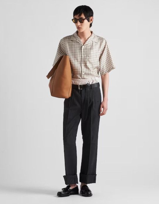 Prada oc11z0625 Shirt in Beige Size US XL / EU 56 / 4 - 2 Thumbnail