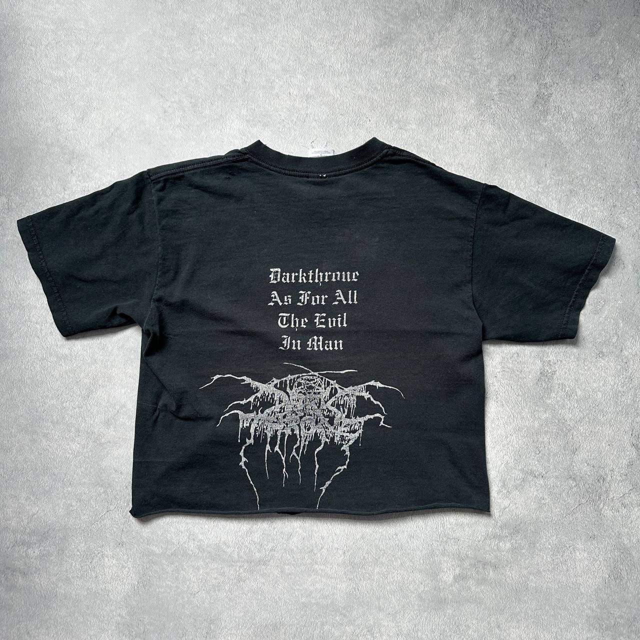 Band Tees × Vintage 🔥VINTAGE DARKTHRONE TRANSILVANIAN HUNGER CROPPED T-SHIRT 00S Size US S / EU 44-46 / 1 - 10 Thumbnail