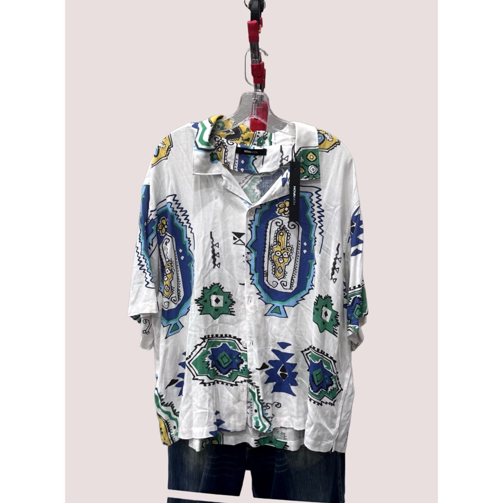 Fashion Nova NWT Fashion Nova Beaches Calling Shirt 2XL XXL Long Sleeve Button Up Shirt Mens Multicolor Size US XXL / EU 58 / 5 - 1 Thumbnail