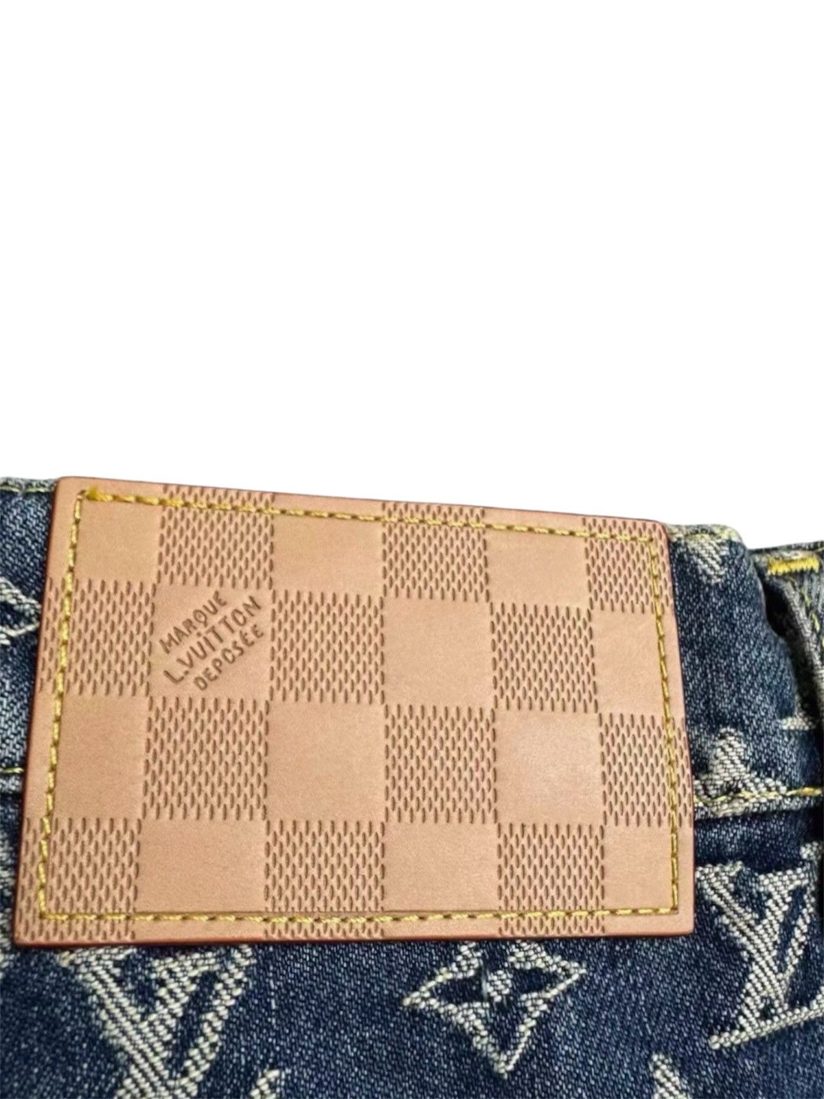 Louis Vuitton Louis Vuitton 33 Monogram Tailored Denim Jeans Pants Size US 33 - 4 Thumbnail