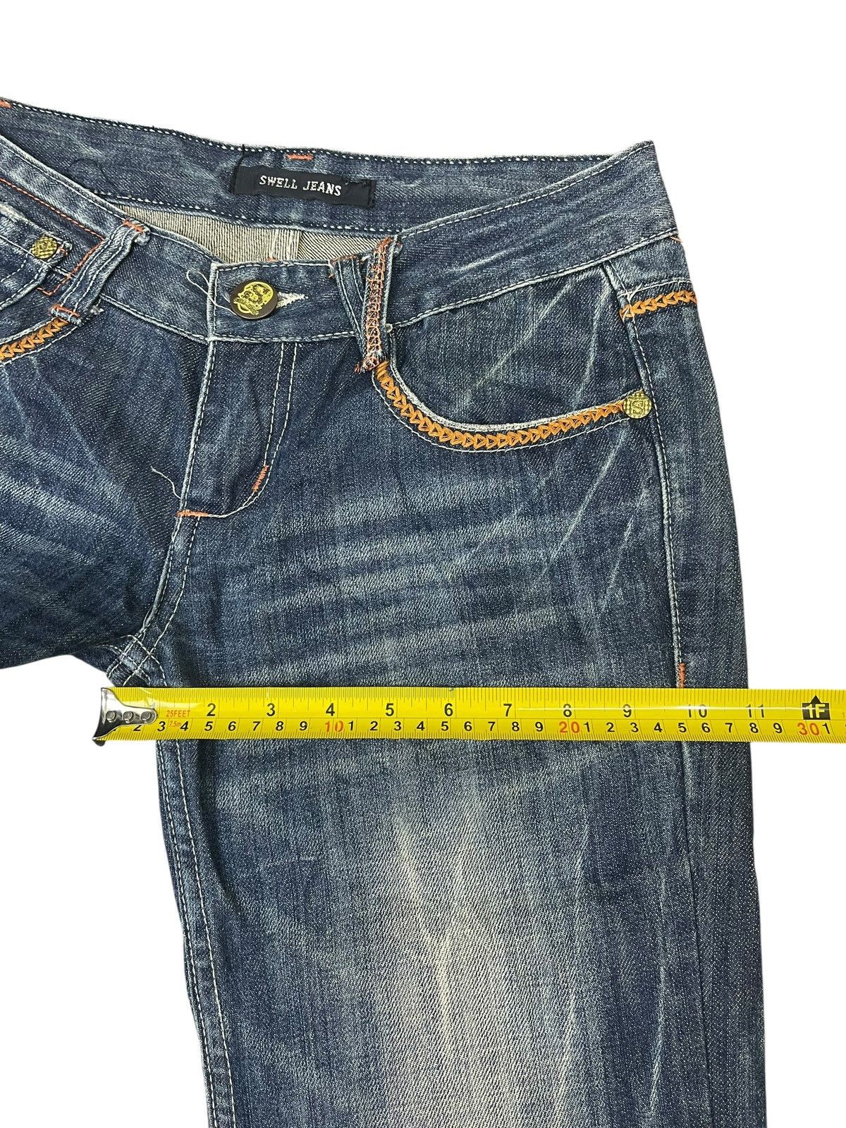 Japanese Brand Vintage Swell Jeans Style By L.B.D Flare Jeans Size 28" / US 6 / IT 42 - 13 Thumbnail