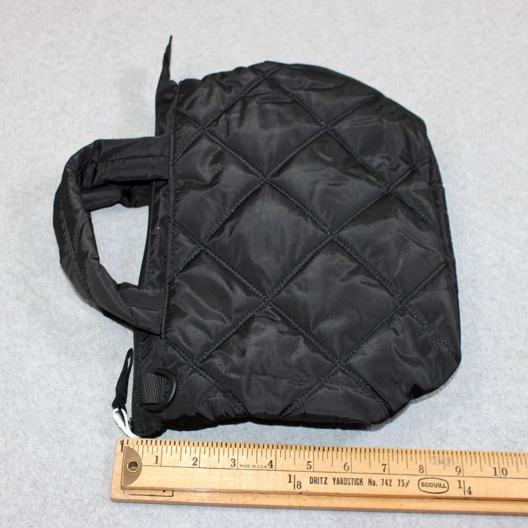Vintage BAGSMART Crossbody Bag Women Small Black Quilted Nylon Zip Purse Travel Packable Size ONE SIZE - 6 Thumbnail